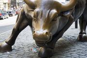 Bull on Wall Street in New York